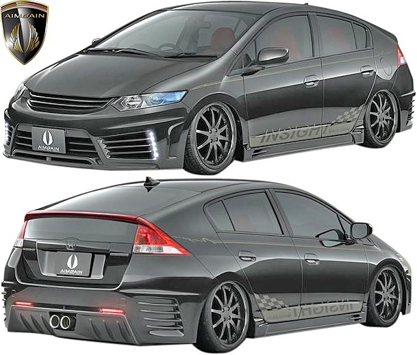 【M’s】 ホンダ インサイト ZE2 (2009y-2014y) AIMGAIN HYBRID SPORT フルキット 3点 ／／ エイムゲイン FRP 未塗装 エアロ フルエアロ_画像1