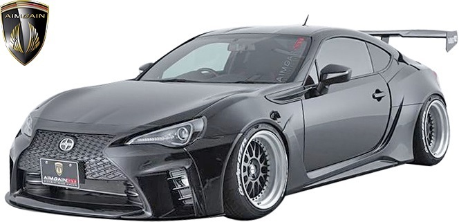 【M’s】トヨタ 86 ハチロク ZN6 / スバル BRZ ZC6 (前期/後期) AIMGAIN GT-F フロントバンパー セット ／／ FRP エイムゲイン エアロ 外装_画像9