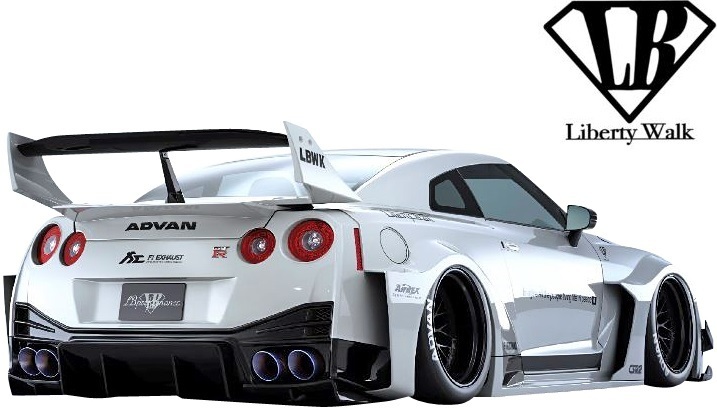 【M's】NISSAN R35 GT-R (2007y-) LB-Silhouette WORKS GT 35GT-RR リアディフューザー／FRP GTR エアロ Liberty Walk リバティーウォーク_画像4