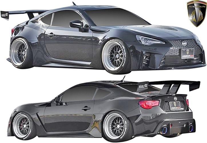 【M’s】スバル BRZ ZC6 / トヨタ 86 ハチロク ZN6 (前期/後期) AIMGAIN GT-F リアワイドフェンダー (80mmワイド) FRP エイムゲイン エアロ_画像6