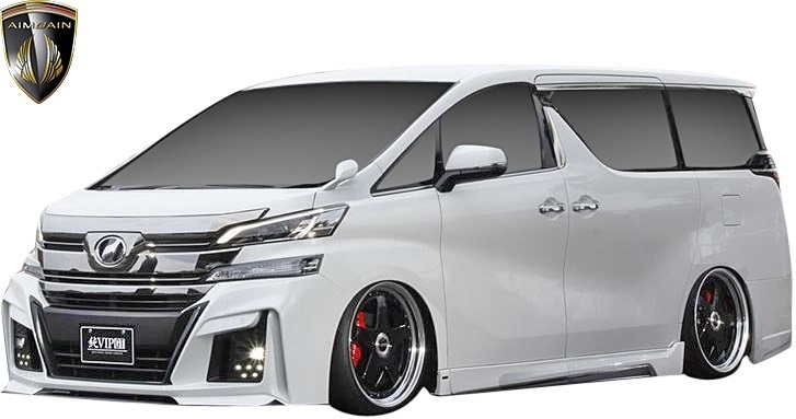 【M’s】TOYOTA 前期 30 ヴェルファイア (2015.1-2017y.12) AIMGAIN 純VIP GT サイドステップ 左右 ／／ FRP エイムゲイン エアロパーツ_画像8