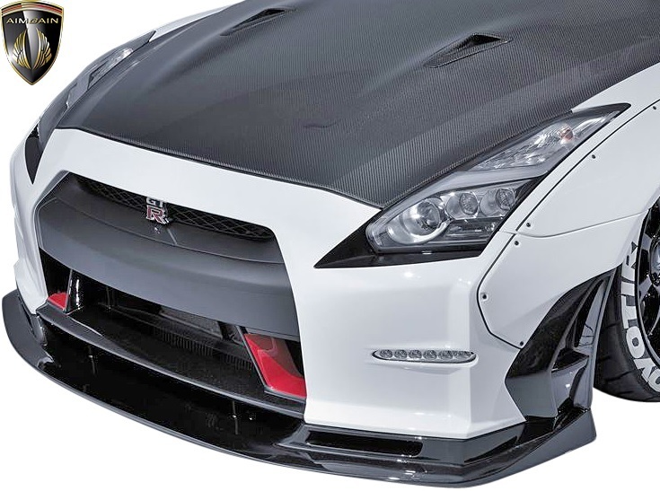 【M’s】NISSAN R35 GT-R 前期 ( 2007y-2010y.7 ) AIMGAIN GT パーフェクトボディーキット (Type1) 7点 ／／ FRP 未塗装 エイムゲイン_画像5