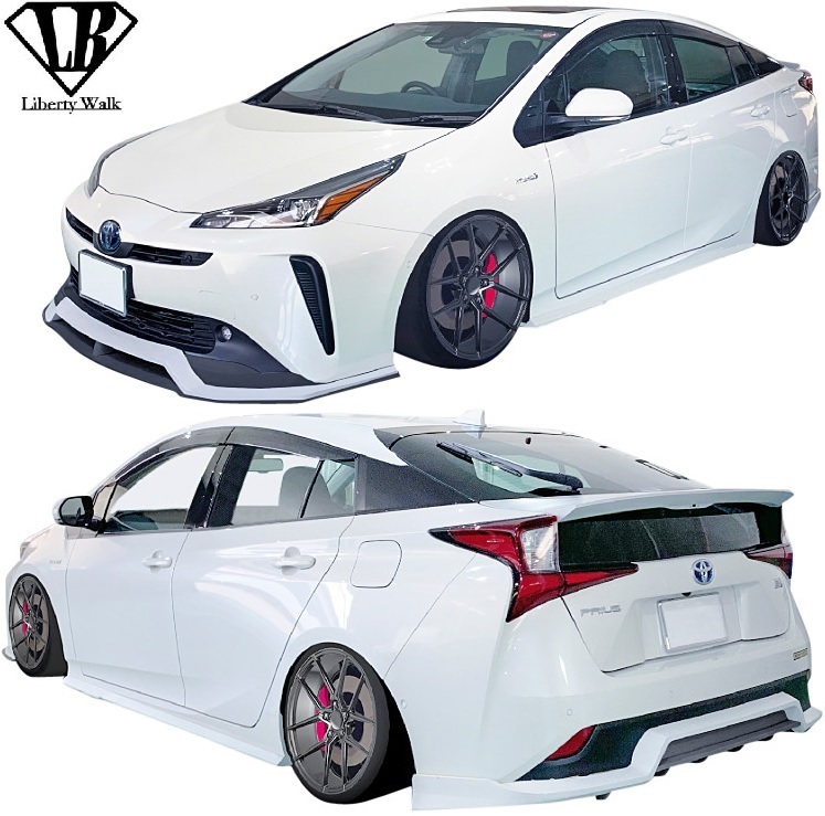 【M's】50系 PRIUS 後期 (2018.12- ) Liberty Walk lb★nation フルコンプリートボディキット 4P／／FRP 50プリウス リバティーウォーク_画像1