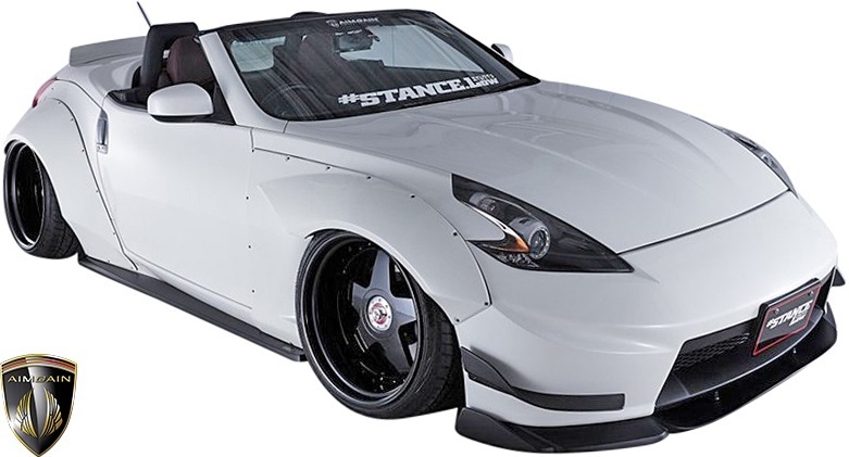 【M’s】NISSAN Z34 フェアレディZ 370Z (2008y-2020y) AIMGAIN GT フロントバンパー専用 カナード ／／ FRP エイムゲイン ロェン ロウェン_画像6