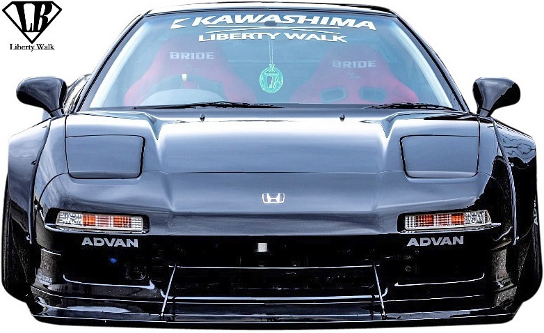 【M's】NSX NA1 (1990y-1997y) LB-WORKS フロントディフューザー／／FRP製 Liberty Walk エアロ リバティーウォーク LBワークス NS-X N-SX_画像2