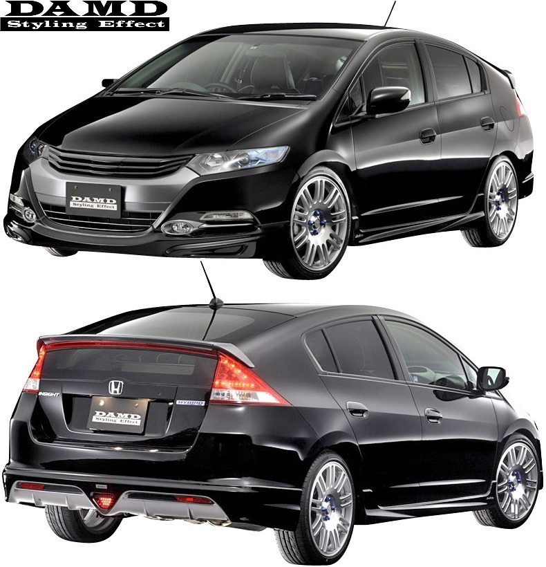 【M’s】HONDA INSIGHT DAA-ZE2 (2009.5-) DAMD エアロキット 3点(F+S+R)／／FRP ダムド エアロ フルエアロ エアロセット 未塗装品_画像2