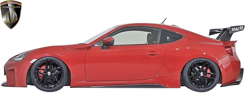 【M’s】トヨタ 86 ハチロク ZN6 / スバル BRZ ZC6 (前期/後期) AIMGAIN GT-F サイドスカート (純正フェンダー専用) FRP エイムゲイン 外装_画像2