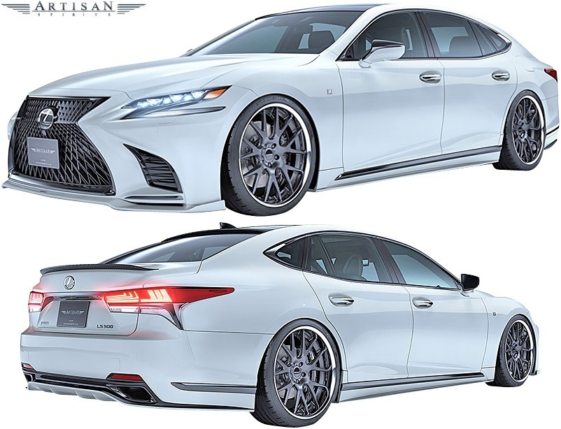 【M's】レクサス 50系 LS LS500/LS500h (2017.10-) ARTISAN SPIRITS カーボン リヤディフューザー／LEXUS エアロ アーティシャンスピリッツ_※ 画像はFRPのサンプル。