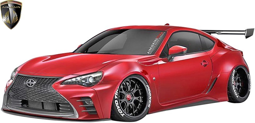 【M’s】トヨタ 86 ハチロク ZN6 / スバル BRZ ZC6 (前期/後期) AIMGAIN GT-F フロントバンパー セット ／／ FRP エイムゲイン エアロ 外装_画像8