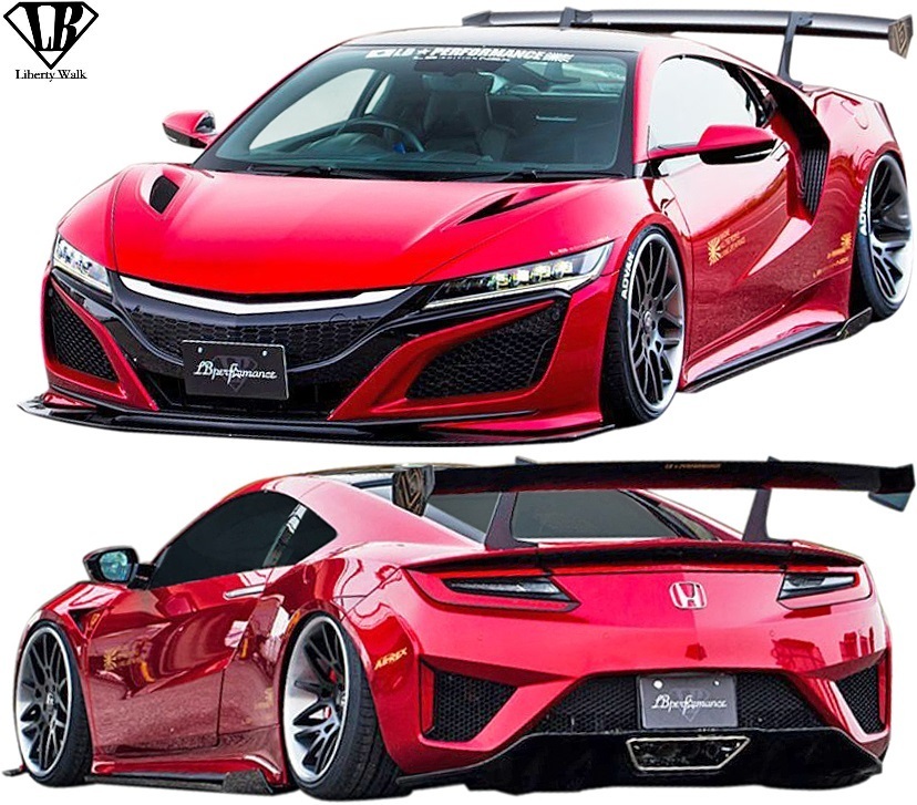 【M's】HONDA ホンダ NSX NC1 (2017y-) LB★PERFORMANCE Ver.1 コンプリートボディキット 4点SET／FRP Liberty Walk リバティーウォーク_画像1