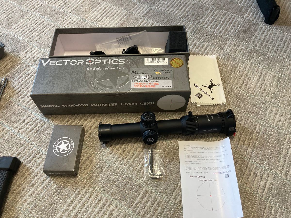 vector optics forester gen2 送料込 カバー有り ライフルスコープ