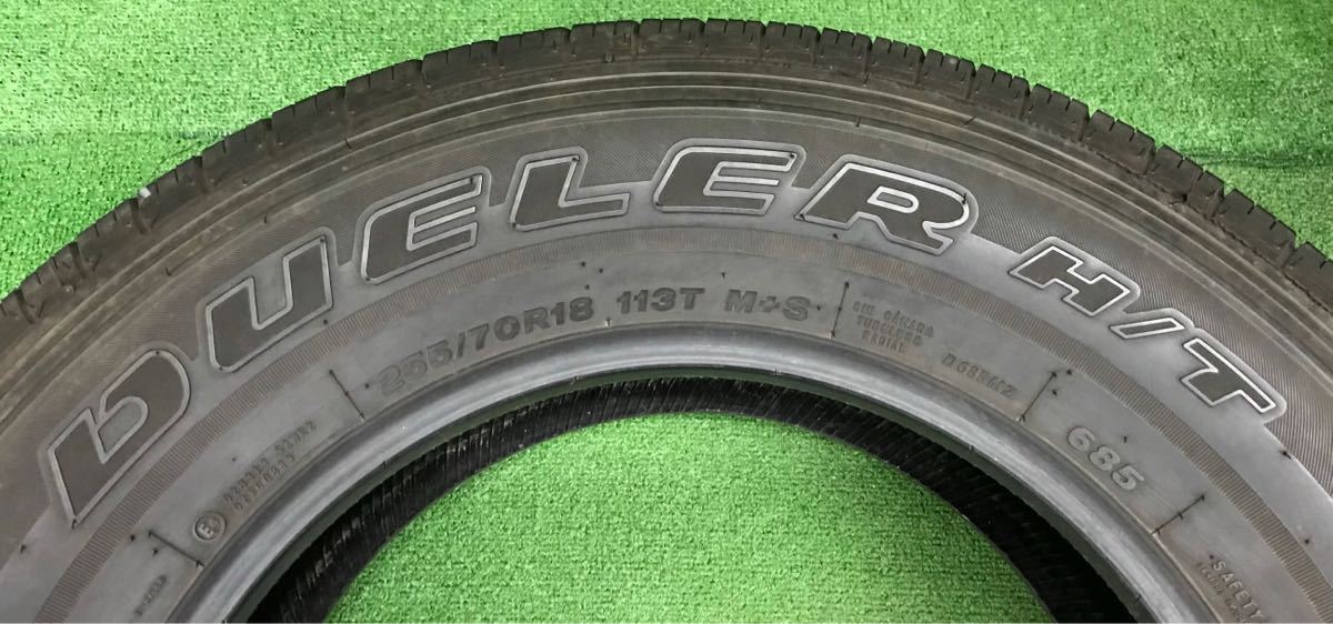 ★255/70R18 113T 4本Set 2019年製 ブリヂストン BRIDGESTONE DUELER H/T 685 約7.5mm程度溝 中古 ★JEEP JK ラングラー 等へ★送料無料_画像6