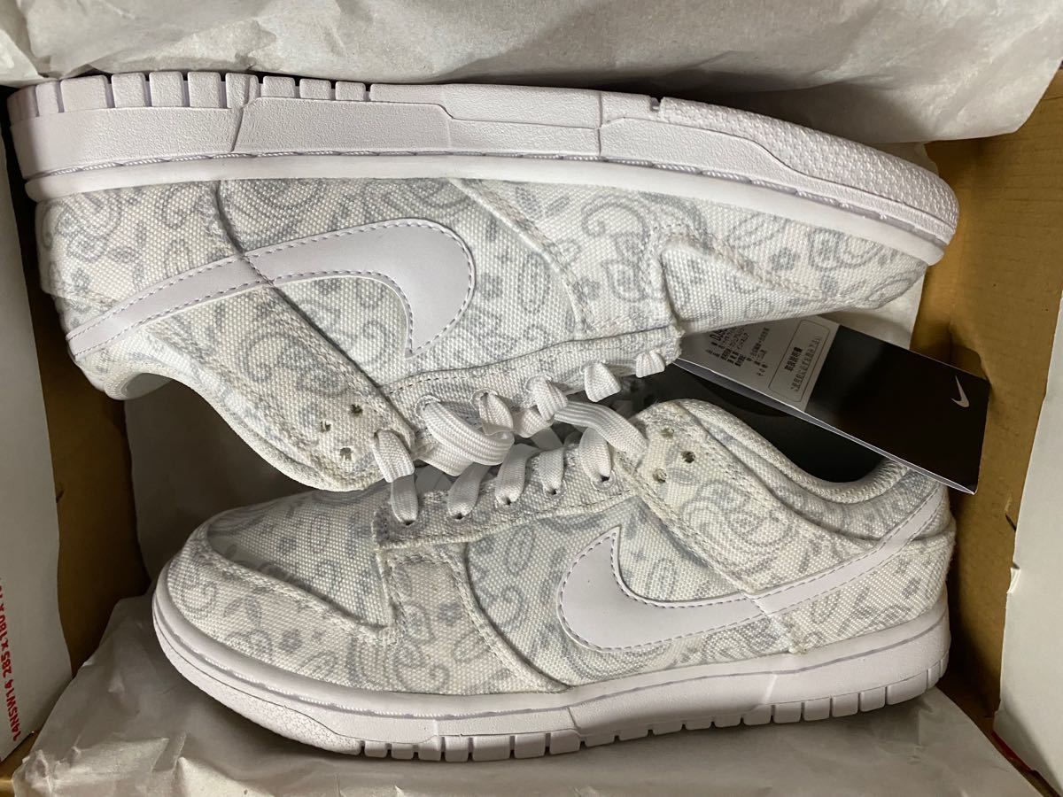 NIKE Dunk Low ESS White Paisley ナイキ ダンク ロー ホワイト ペイズリー