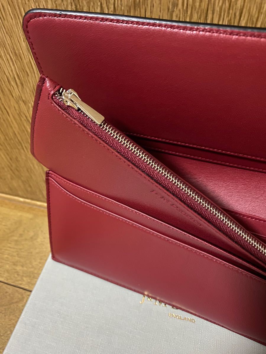 未使用 J&M DAVIDSON デヴィッドソン 長財布 定番 型押し サフィアーノ