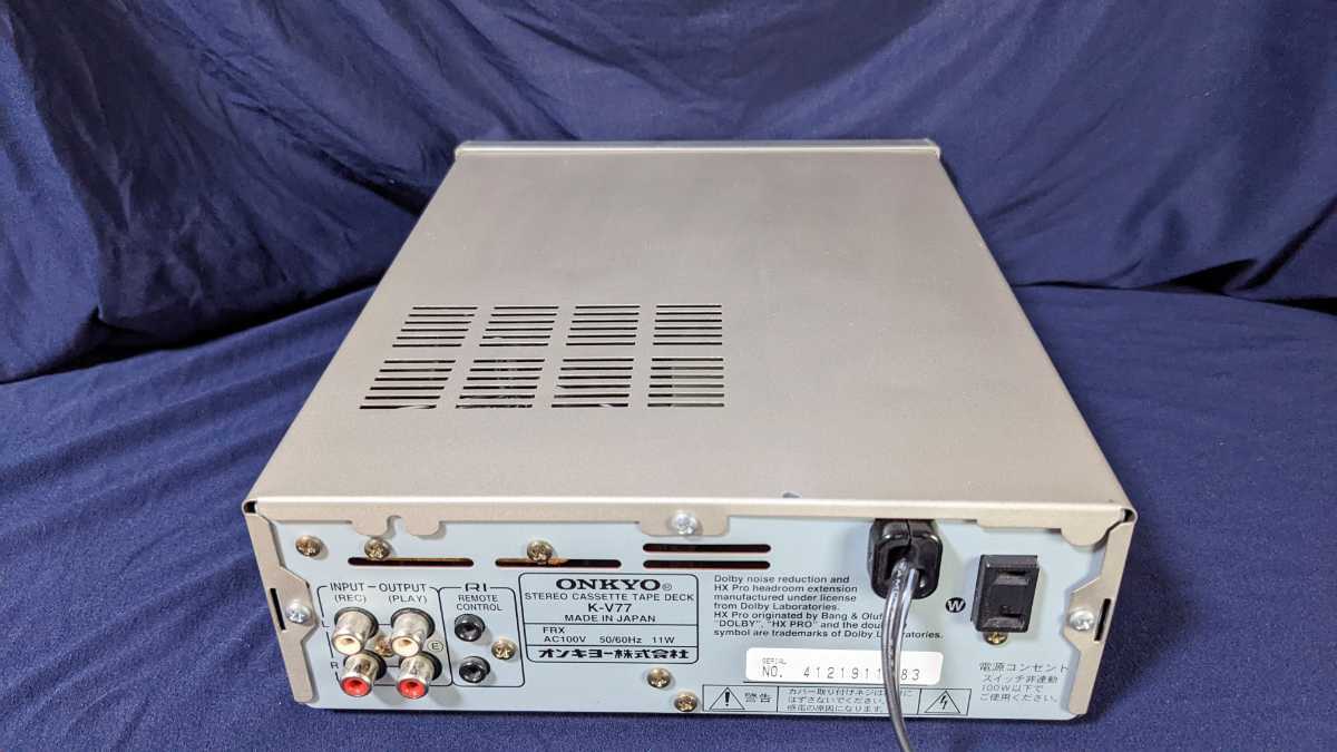 動作品 ONKYO K-V77 カセット オンキョー | coastalcareeracademy.com