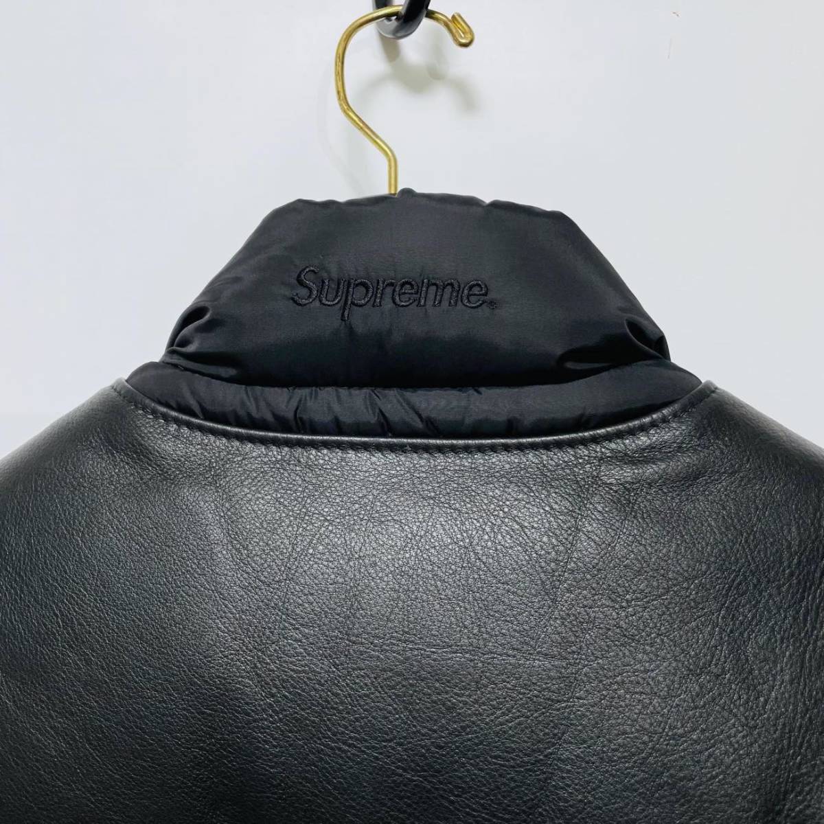 タグ有 SUPREME シュプリーム 18AW Schott コラボ レザーベスト