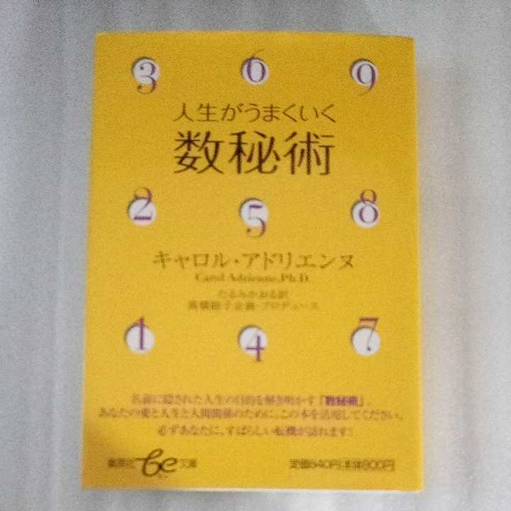 人生がうまくいく数秘術　キャロル・アドリエンヌ　集英社Be文庫　9784086501392