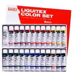 完璧 Liquitex ■新品■画材/アクリル絵具 リキテックス 24色セット 伝統色 レギュラー#6 アクリル絵の具