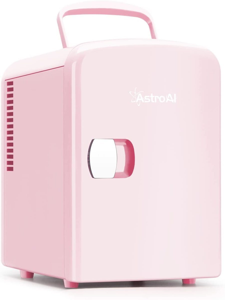 ■新品■AstroAI ミニ冷蔵庫 冷温庫 4L 小型でポータブル 2電源式 便利な携帯式 (ピンク)_画像1