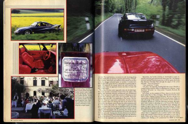 [b9936]87.8 ROAD&TRACK| Cara way * twin turbo Corvette, "Koenig" * twin turbo Porsche 911,...
