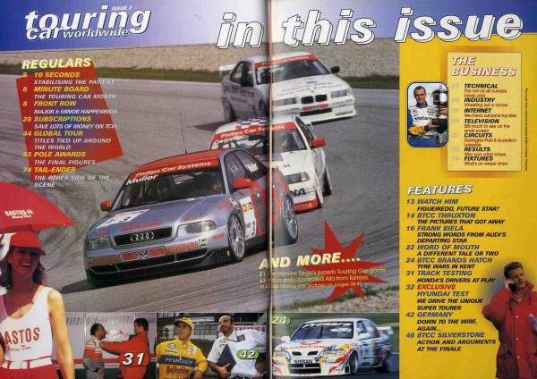 【c0124】1997年 touring car worldwide, issue7／BTCCスラクストン、フランク・ビエラ、..._画像2