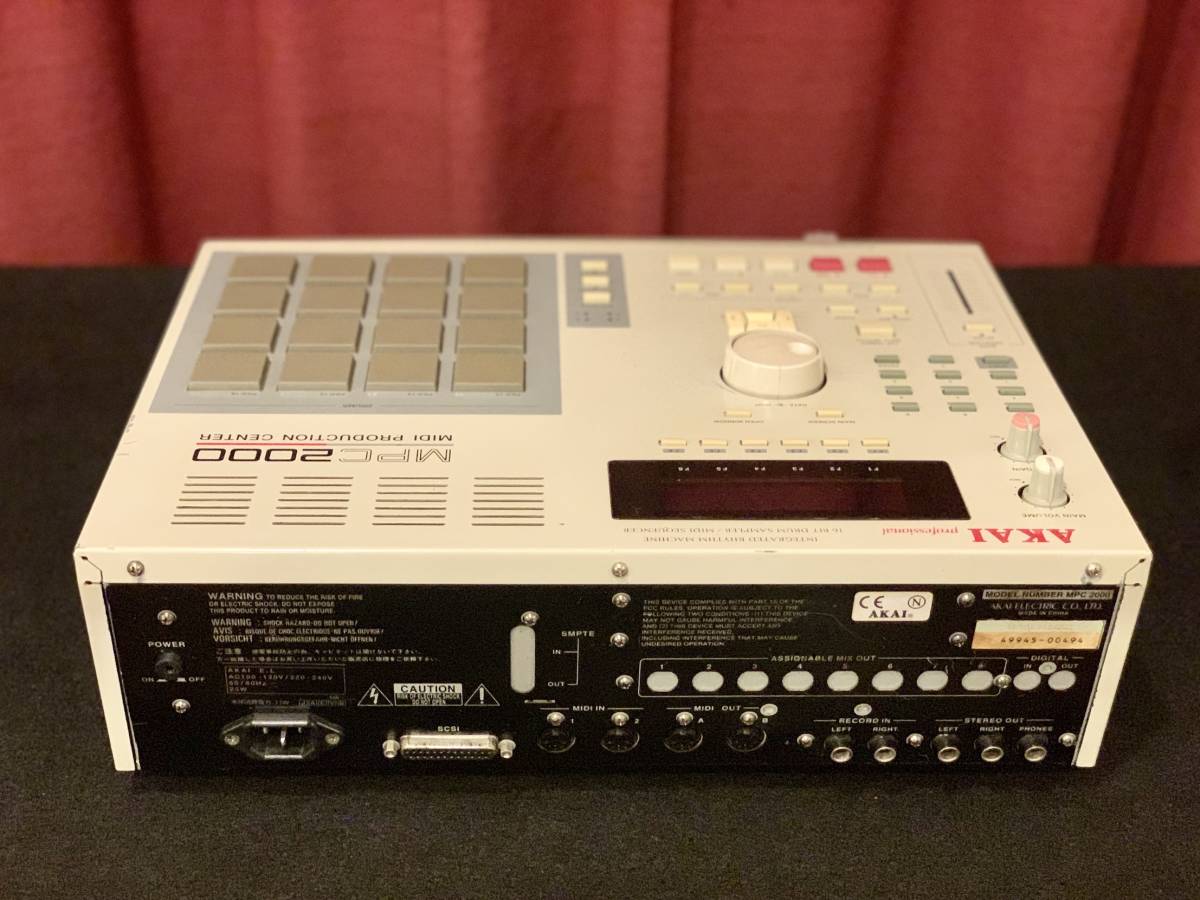 MPC2000 Ver1.72 白液晶 32MB FDD/USBエミュレータ新品 交換済み