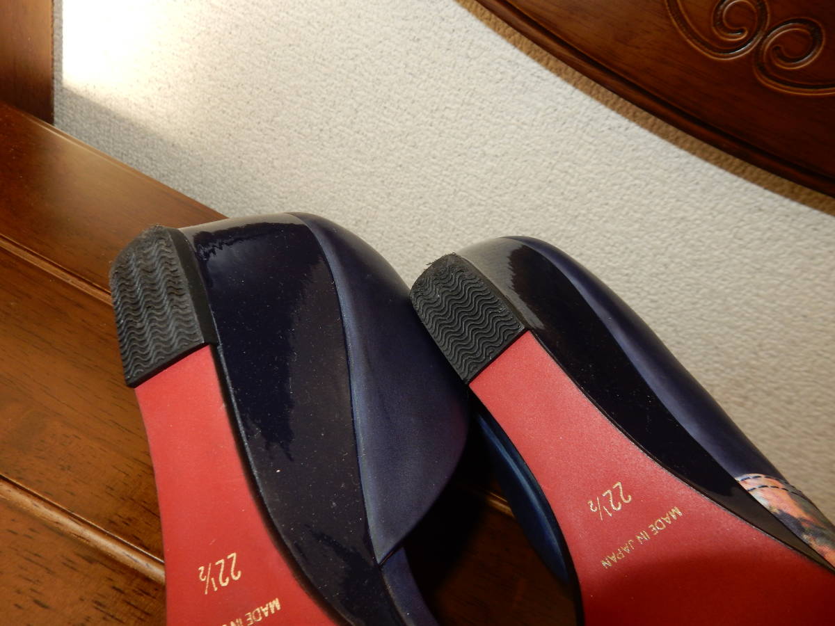 !INDIVI DUAL < Indivi juaru> open tu pumps Wedge sole! *USED beautiful goods *