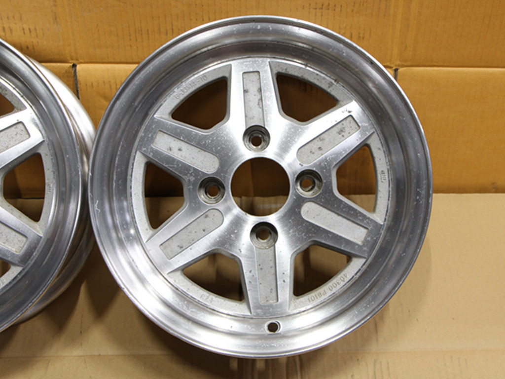 A615 希少 絶版 当時物 TOPY NISSAN 日産 フェアレディZ 純正 14X6J+10 PCD114.3 2本 品番 40300 P8101 S30 S130 240Z 260Z 280Z 280ZX_画像3