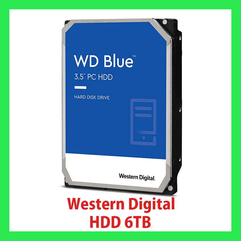 人気の Blue WD 6TB HDD 内蔵 ウエスタンデジタル Digital Western PC WD60EZAZ-RT 3.5インチ 2TB～