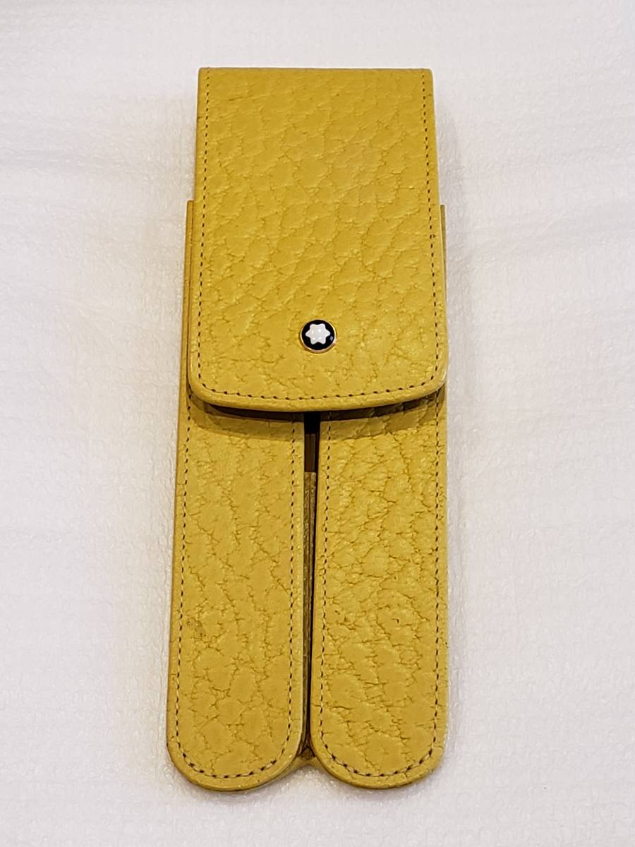 超レア】MONTBLANC モンブラン レザーペンケース 2本用