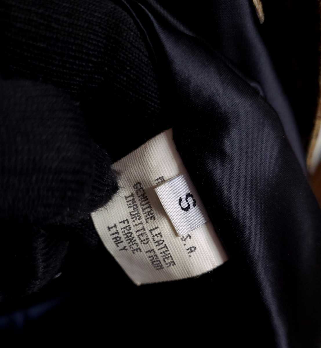 A&G エーアンドジー アメリカ製 レザーシャツ ジャケット シルバー金具 クロスパッチ SV925パーツ ボタン 釦 豹柄 レオパード メンズS AG_画像10