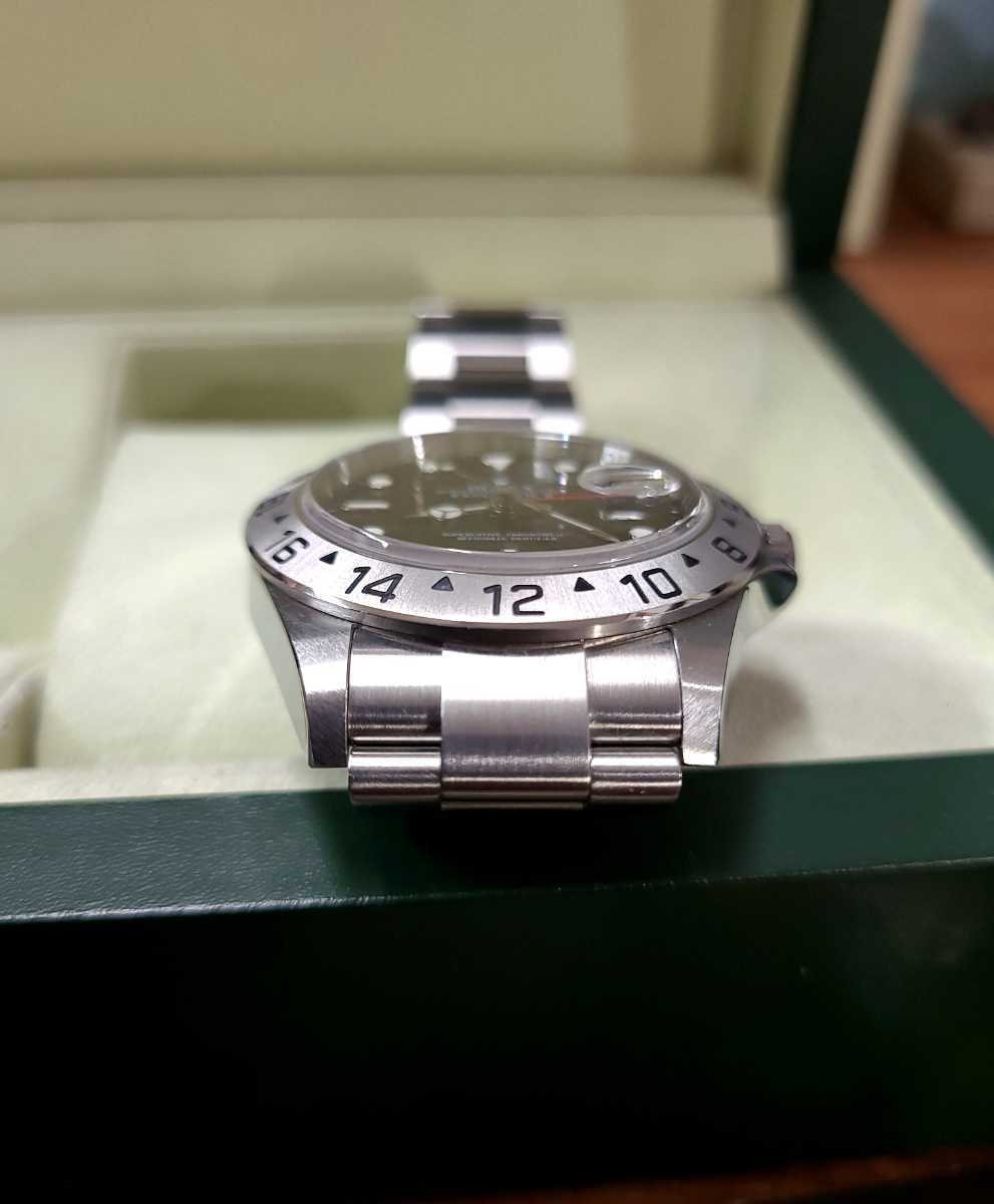新品同様☆ROLEX ロレックス エクスプローラー2 16570 メンズ 腕時計 黒文字盤 自動巻き オイスター パーペチュアルデイト