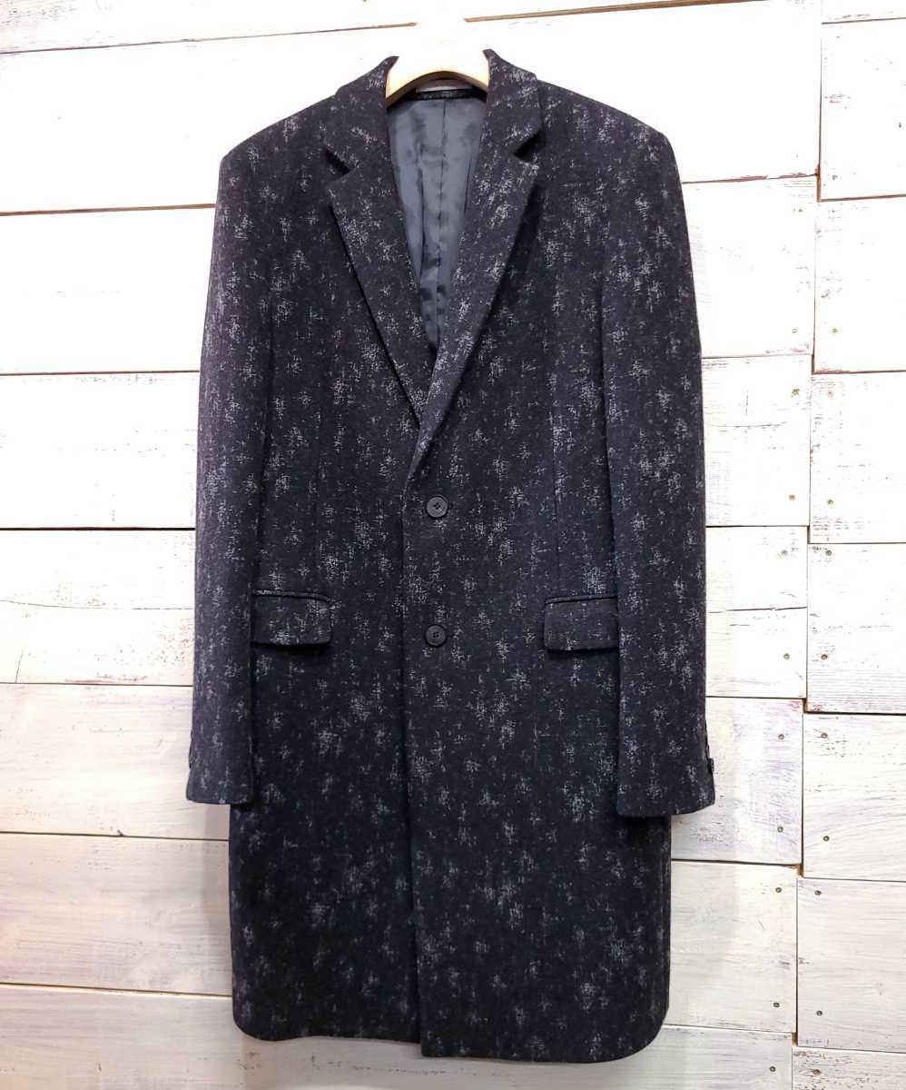 美品☆CALVIN KLEIN カルバンクライン チェスターコート ロゴボタン