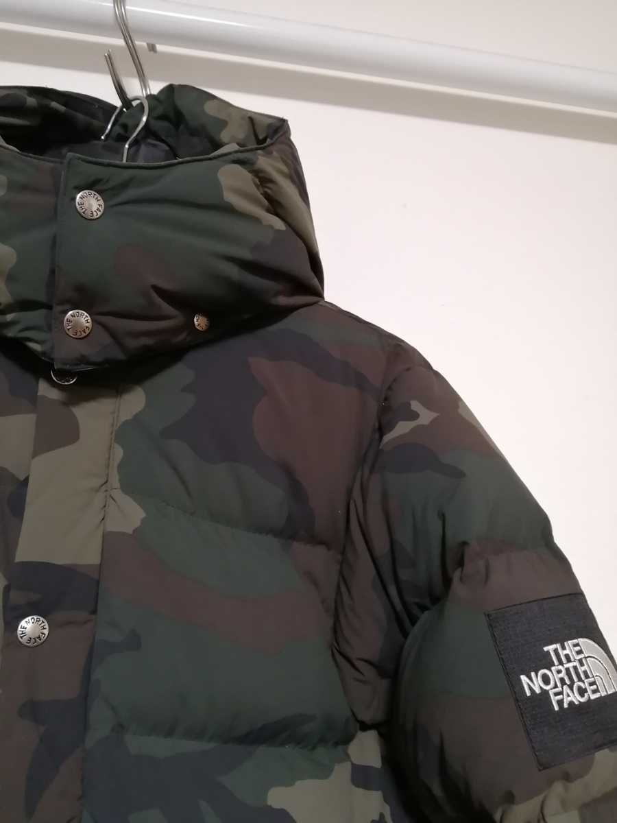 ノースフェイス CAMP SIERRA SHORT ウッドランドカモ M northface ノベルティキャンプシェラショート ダウンジャケット ND91421 