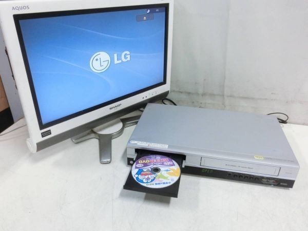 LG エルジー電子 DVD/VHS レコーダー DVCR-Y70 2009年製 一部動作OK ジャンク品 N6854_画像3