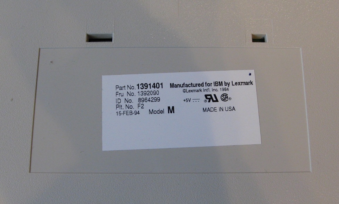 【新品未使用】IBM model M 1391401 バックリング・スプリング・キーボード【青色ロゴ】#18_画像4