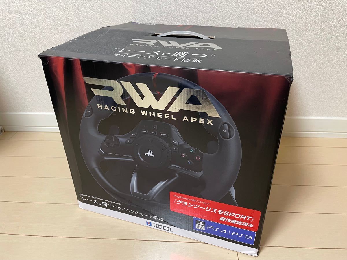 HORI RACING Wheel APEX PS4-052 ハンドルコントローラー ※固定用吸盤欠品