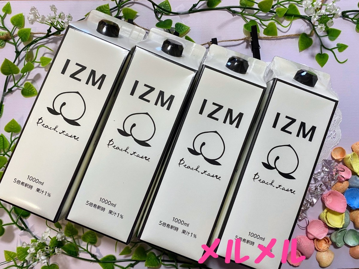 国産NEW IZM ピーチテイスト 酵素ドリンク 4本の通販 by とうふ's shop
