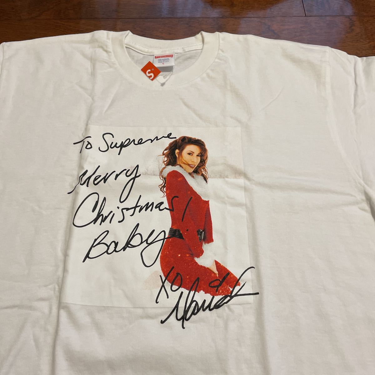 Supreme WHITE Tee Tシャツ マライアキャリー