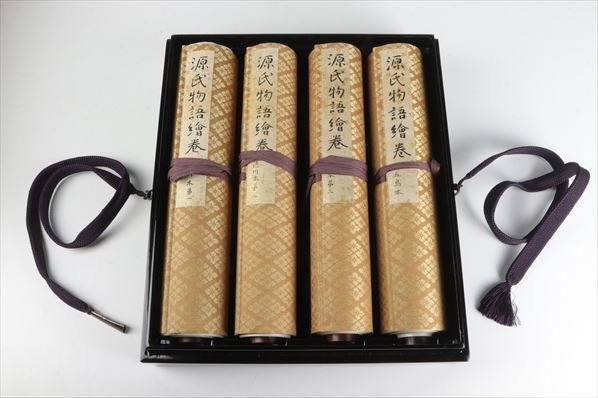 オークショ ヤフオク! 講談社 原寸 巻子本 完全原色... - 国宝 源氏