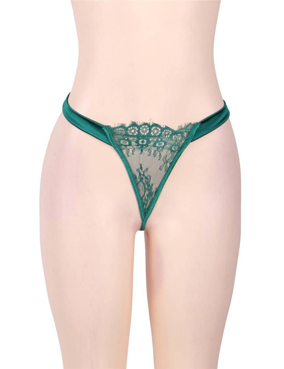 80535-2 3XL size sexy Ran Jerry underwear bustier garter green 