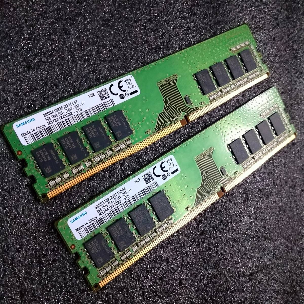DDR4メモリ 16GB(8GBx2) Samsung M378A1K43CB2-CTD [DDR4-2666 PC4-21300] 