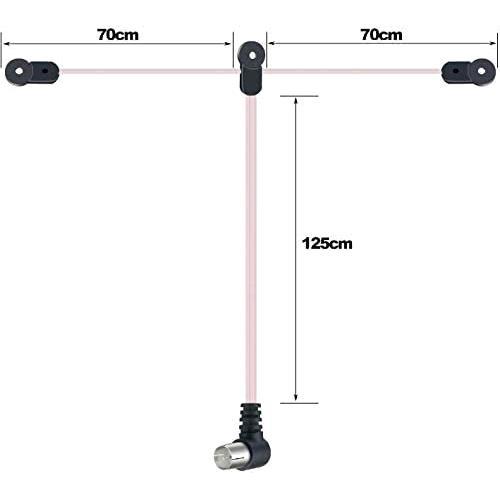 FMアンテナ AMアンテナ 室内用 高感度 ラジオアンテナ wuernine 整合器 PALオスメス 3.5mm 変換プラグ付き ミニコンポ チュー_画像4