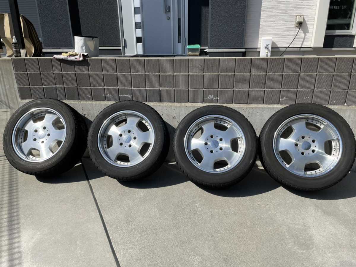 希少 ランクル100 OFサイズ! 深リム 20インチ BSスタッドレス