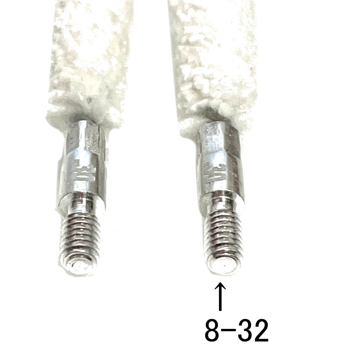 空気銃、ライフル ガンクリーニングモップ 洗い矢 8-32ネジ 7.62mm(30cal)/.308/30-06/.300/.303_画像4