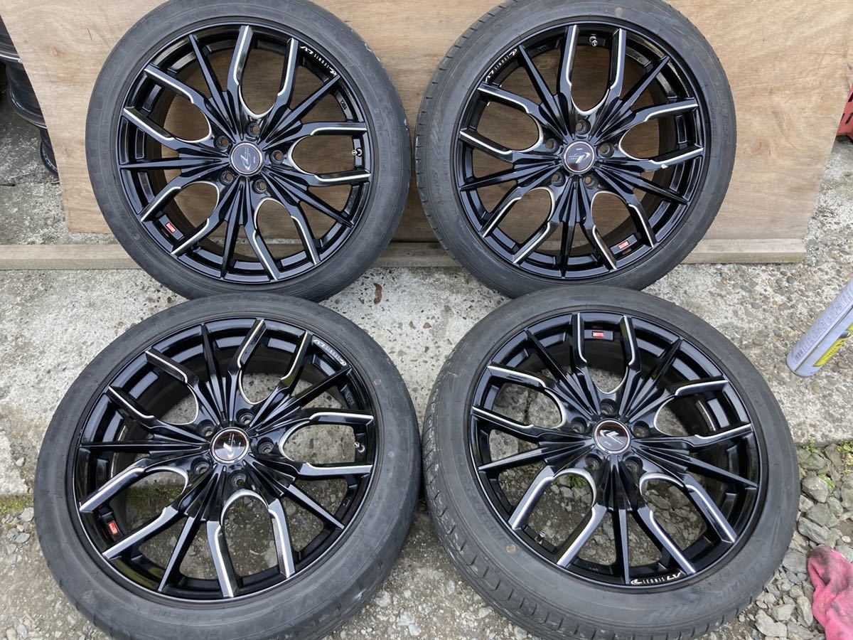 weds レオニスLV 18インチ 7J PCD114.3 5穴 ET53 ハブ径73 215/45R18 4