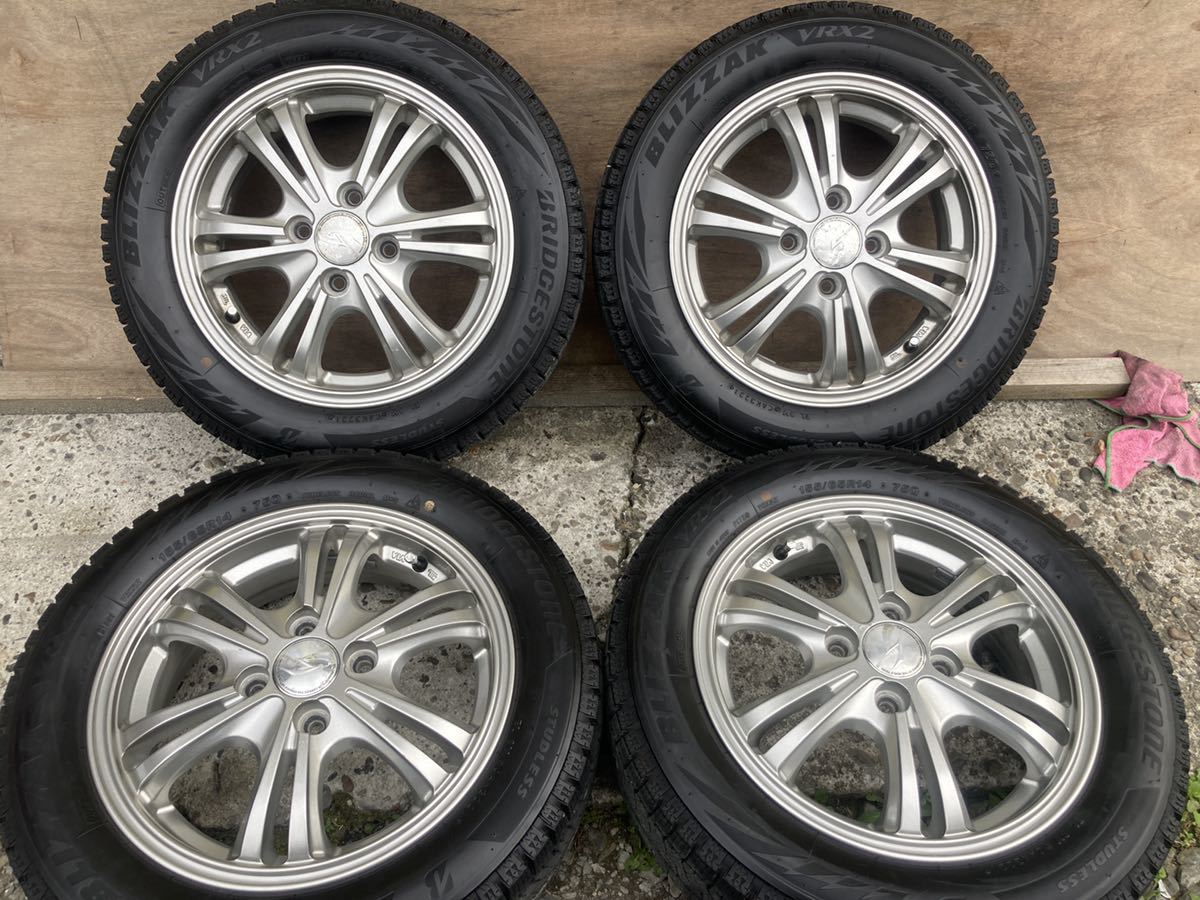2021年 BS ブリヂストン BLIZZAK VRX2 155/65R14+社外アルミホイール