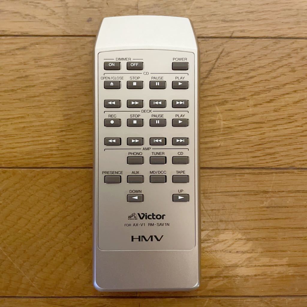 完動品 Victor ビクター JVC AX-V1-N プリメインアンプ リモコン付き