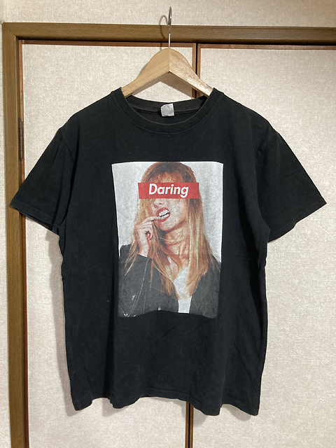 ★【Spinns：スピンズ】Daring フォトプリント 半袖Tシャツ 男女兼用 sizeM/ブラック_画像1