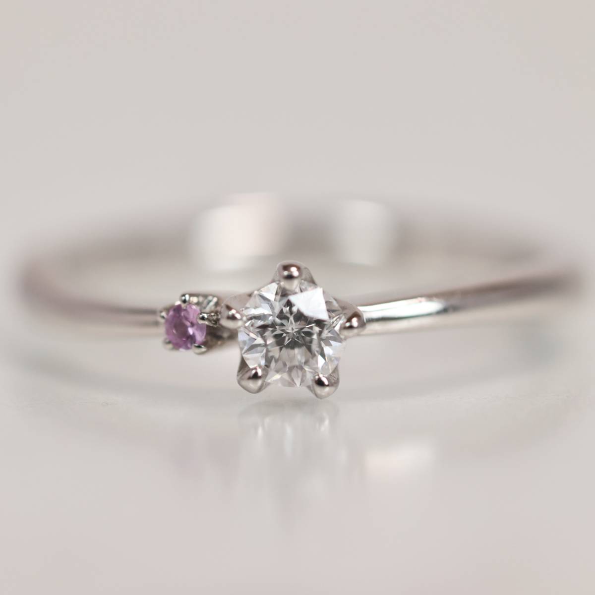 Pt950 Wish upon a star ダイヤモンド 0.156ct リング フェスタリア